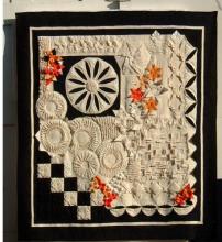 Black and white quilt